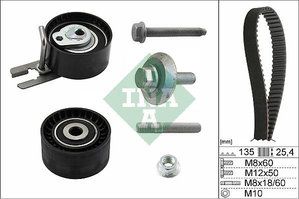 INA 530 0369 10 - Set curea de distributie www.parts5.com