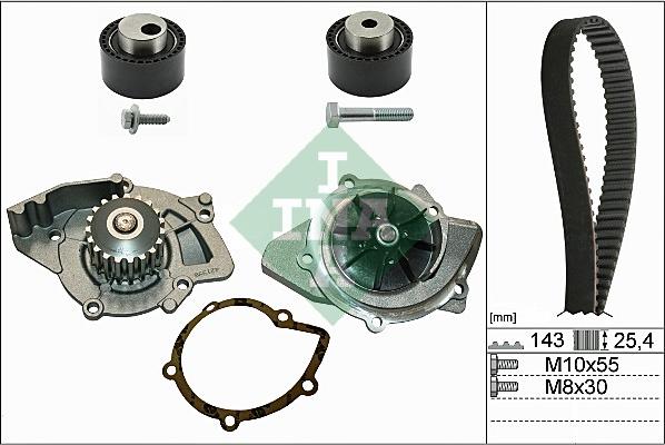 INA 530 0368 30 - Vodné čerpadlo + sada ozubeného remeňa www.parts5.com