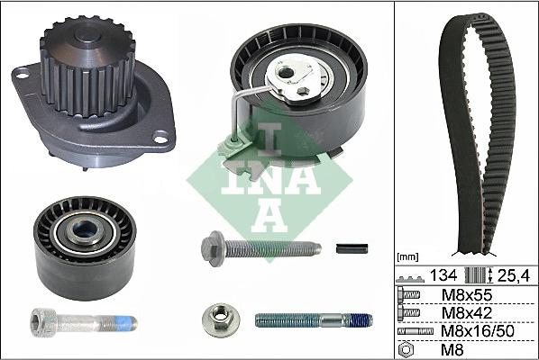 INA 530 0379 30 - Water Pump & Timing Belt Set www.parts5.com