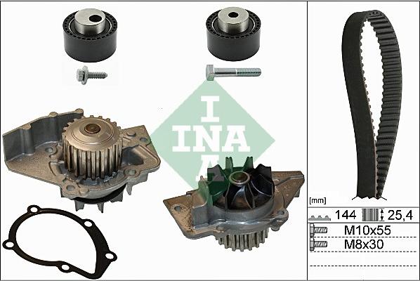 INA 530 0235 30 - Pumpa za vodu + komplet zupčastog remena www.parts5.com