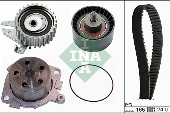 INA 530 0226 30 - Set pompa apa + curea dintata www.parts5.com