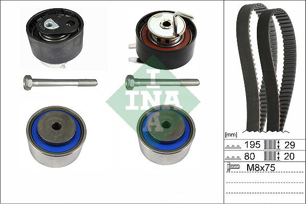 INA 530 0766 10 - Timing Belt Set www.parts5.com