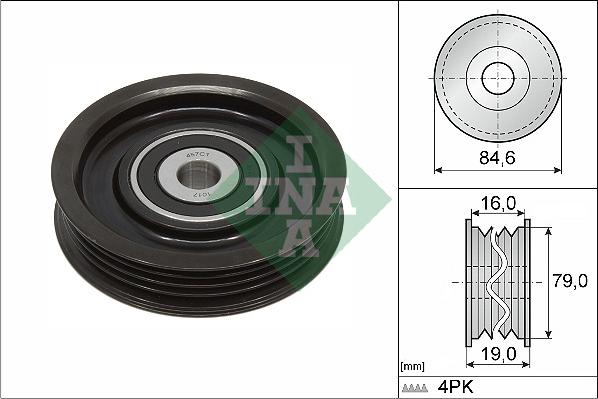 INA 531 0931 10 - Deflection / Guide Pulley, v-ribbed belt www.parts5.com