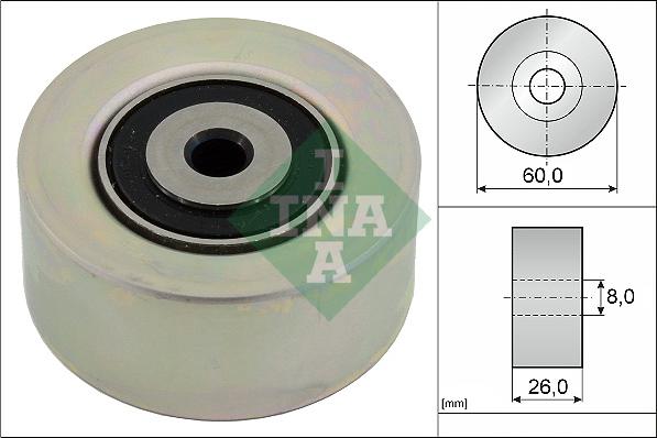 INA 531 0550 10 - Rola ghidare / conducere, curea transmisie www.parts5.com