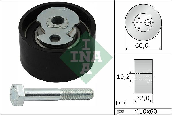 INA 531 0504 10 - Rola intinzator,curea distributie www.parts5.com