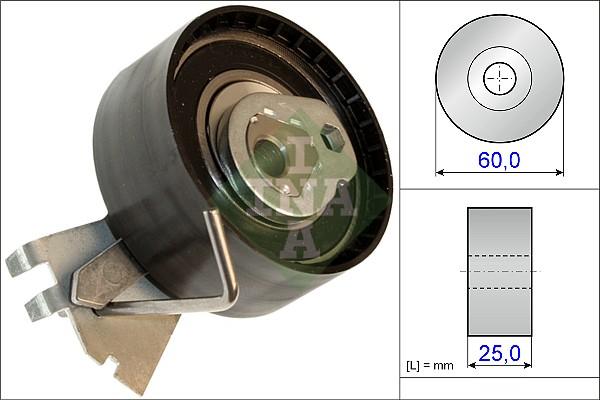 INA 531 0572 10 - Kiristysrulla, hammashihnat www.parts5.com