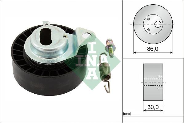 INA 531 0657 20 - Tensioner Pulley, timing belt parts5.com