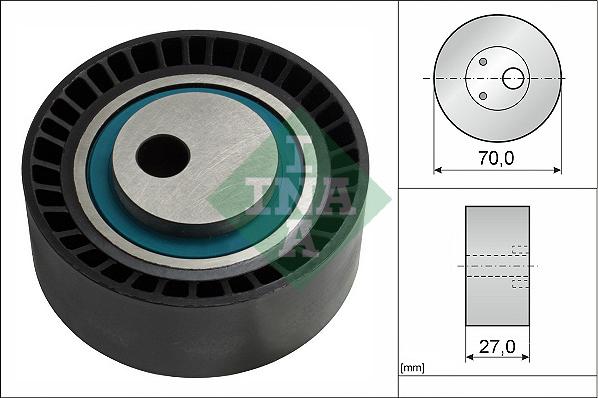 INA 531 0148 10 - Szíjtárcsa / vezetőgörgő, hosszbordás szíj www.parts5.com