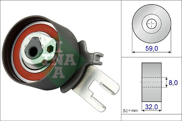 INA 531 0859 10 - Rola intinzator,curea distributie www.parts5.com