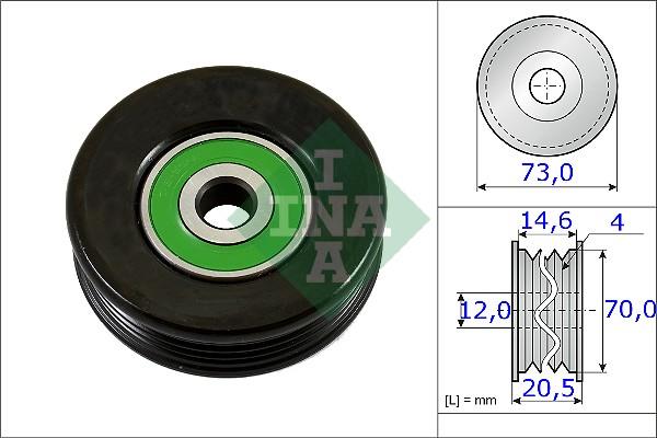 INA 531 0852 10 - Rola ghidare / conducere, curea transmisie www.parts5.com