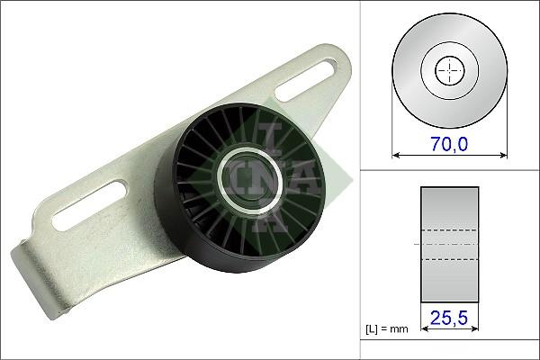 INA 531 0868 10 - Deflection / Guide Pulley, v-ribbed belt parts5.com