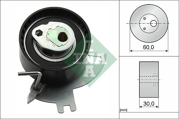 INA 531 0885 10 - Napenjalni valj, zobati jermen www.parts5.com