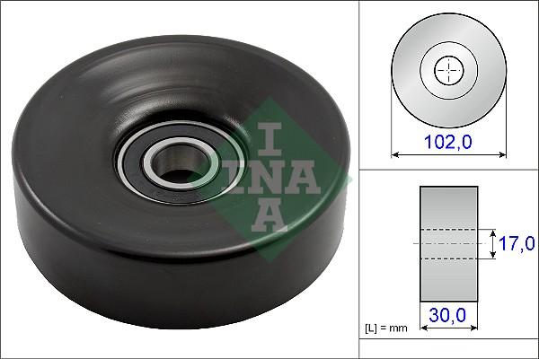 INA 531 0831 10 - Deflection / Guide Pulley, v-ribbed belt www.parts5.com