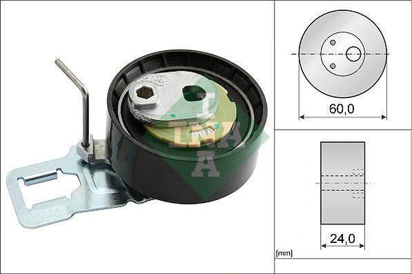 INA 531 0829 10 - Tensioner Pulley, timing belt parts5.com