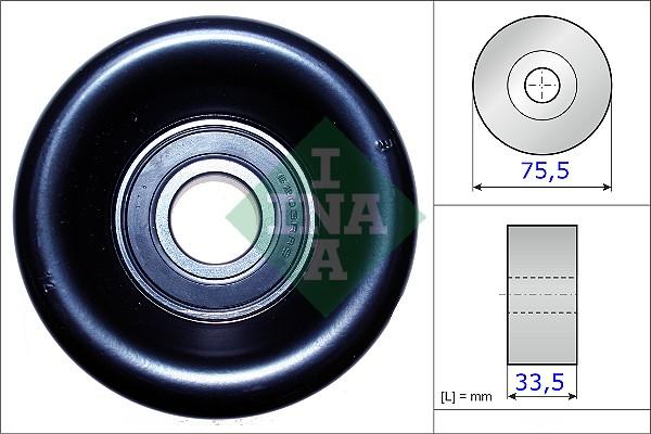 INA 531 0827 10 - Направляющий ролик, поликлиновый ремень www.parts5.com