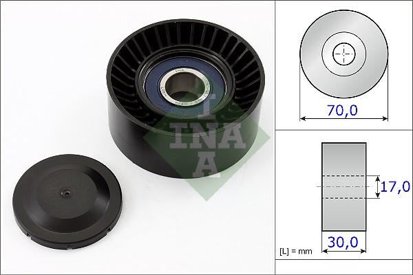 INA 531 0873 10 - Deflection / Guide Pulley, v-ribbed belt www.parts5.com