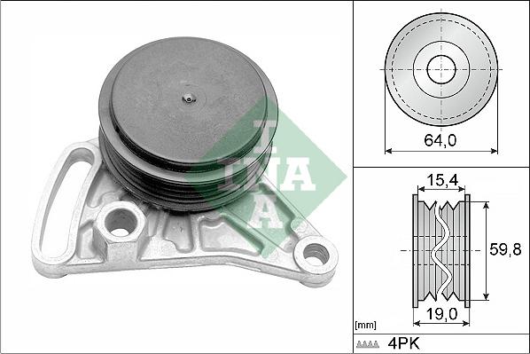 INA 531 0309 10 - Vratná / vodicí kladka, klínový žebrový řemen www.parts5.com