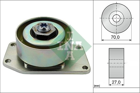 INA 531 0306 10 - Skretni / vodeći valjak, klinasti rebrasti remen www.parts5.com