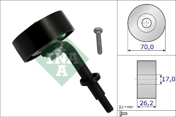 INA 531 0783 10 - Polea inversión / guía, correa poli V www.parts5.com