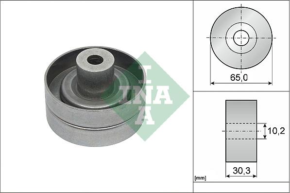 INA 532 0910 10 - Rola ghidare / conducere, curea transmisie www.parts5.com