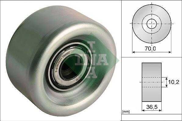 INA 532 0918 10 - Τροχαλία παρέκκλισης, ιμάντας poly-V www.parts5.com