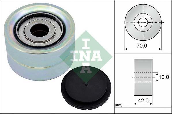 INA 532 0412 10 - Polea inversión / guía, correa poli V www.parts5.com