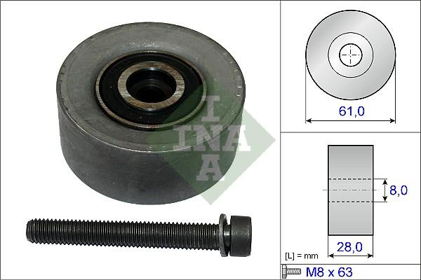 INA 532 0472 10 - Rola ghidare / conducere, curea distributie www.parts5.com