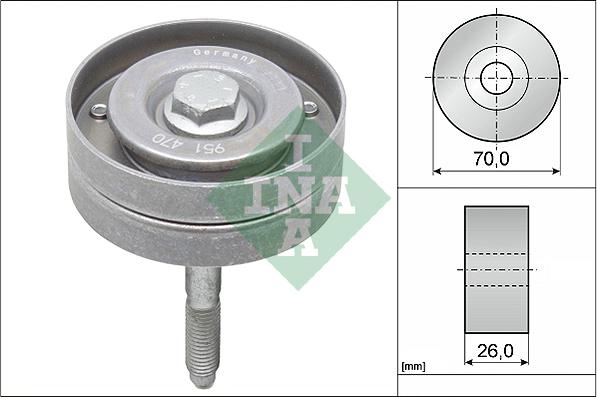 INA 532 0596 10 - Rola ghidare / conducere, curea transmisie www.parts5.com