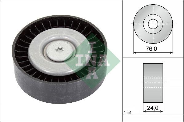 INA 532 0558 10 - Rola ghidare / conducere, curea transmisie parts5.com