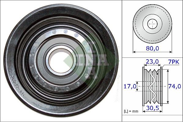 INA 532 0580 10 - Направляющий ролик, поликлиновый ремень www.parts5.com