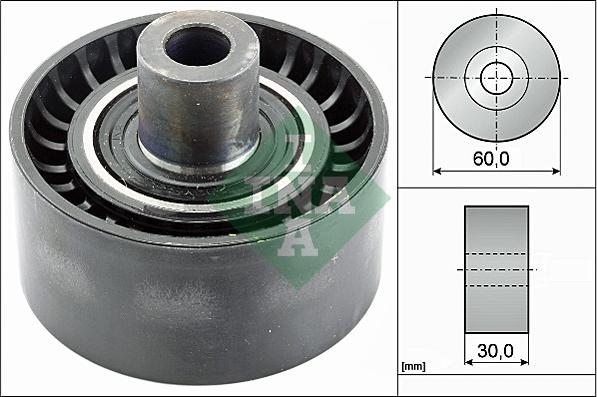 INA 532 0538 10 - Deflection / Guide Pulley, v-ribbed belt www.parts5.com