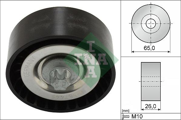 INA 532 0570 10 - Направляющий ролик, поликлиновый ремень www.parts5.com