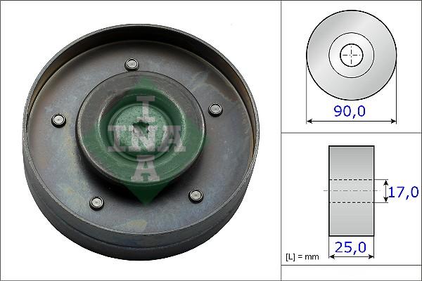 INA 532 0694 10 - Vratná / vodiaca kladka rebrovaného klinového remeňa www.parts5.com