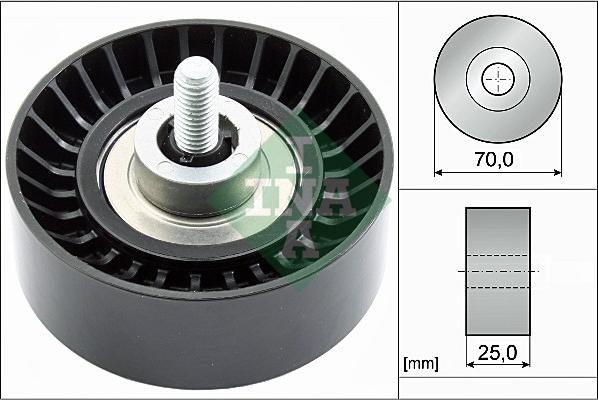 INA 532 0655 10 - Deflection / Guide Pulley, v-ribbed belt www.parts5.com