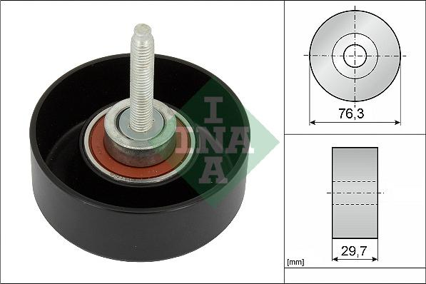 INA 532 0651 10 - Deflection / Guide Pulley, v-ribbed belt www.parts5.com