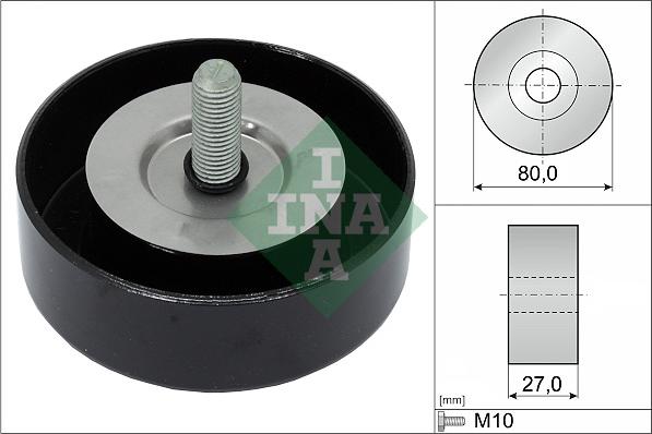 INA 532 0658 10 - Deflection / Guide Pulley, v-ribbed belt www.parts5.com