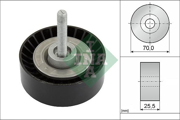 INA 532 0652 10 - Deflection / Guide Pulley, v-ribbed belt www.parts5.com