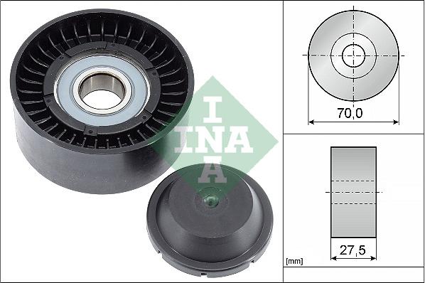 INA 532 0610 10 - Τροχαλία παρέκκλισης, ιμάντας poly-V www.parts5.com