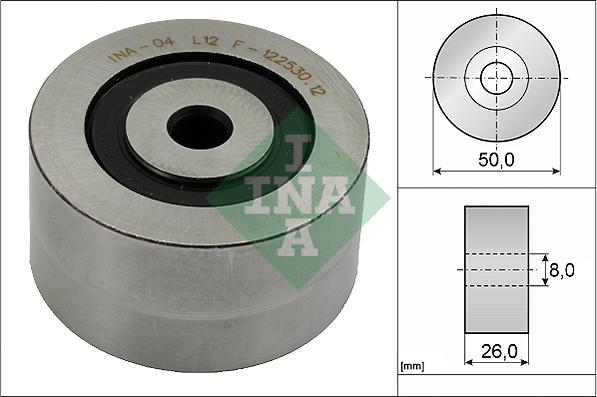 INA 532 0143 10 - Deflection / Guide Pulley, v-ribbed belt www.parts5.com