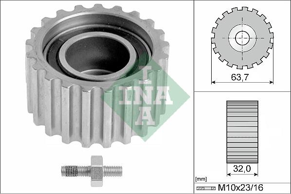 INA 532 0171 10 - Deflection / Guide Pulley, timing belt parts5.com