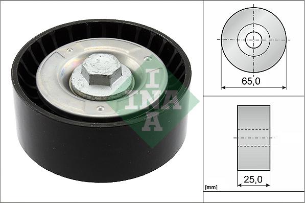 INA 532 0855 10 - Deflection / Guide Pulley, v-ribbed belt www.parts5.com