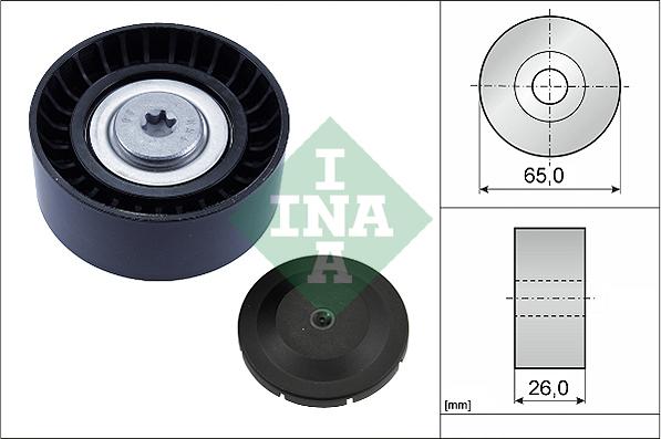 INA 532 0804 10 - Polea inversión / guía, correa poli V www.parts5.com