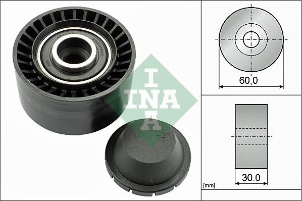 INA 532 0320 10 - Szíjtárcsa / vezetőgörgő, hosszbordás szíj www.parts5.com