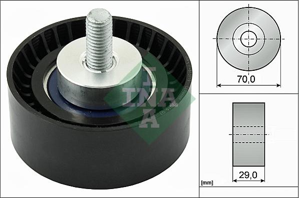 INA 532 0298 10 - Polea inversión / guía, correa poli V www.parts5.com