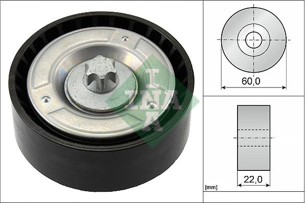 INA 532 0798 10 - Rola ghidare / conducere, curea transmisie www.parts5.com