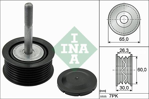 INA 532 0793 10 - Deflection / Guide Pulley, v-ribbed belt www.parts5.com