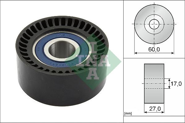 INA 532 0747 10 - Preusmerjevalni valj / vodilni valj, zobati jermen parts5.com