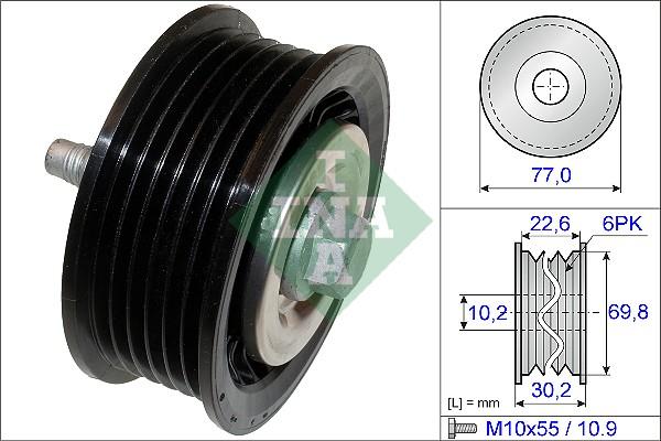 INA 532 0700 10 - Vratná / vodicí kladka, klínový žebrový řemen www.parts5.com