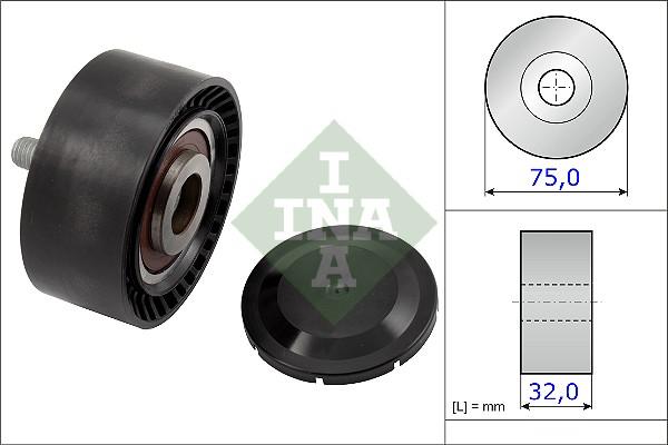 INA 532 0722 10 - Polea inversión / guía, correa poli V www.parts5.com