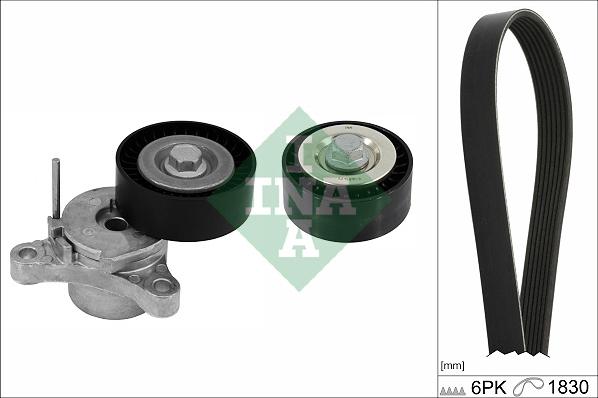 INA 529 0448 10 - Garnitura klinastog rebrastog kaiša www.parts5.com